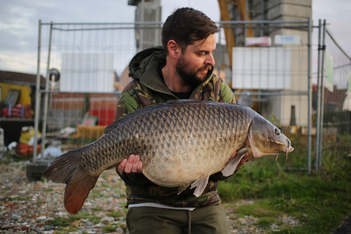 Gio from Monkey Climber uses Fortis Polarised Sunglasses to catch big carp in dutch canal