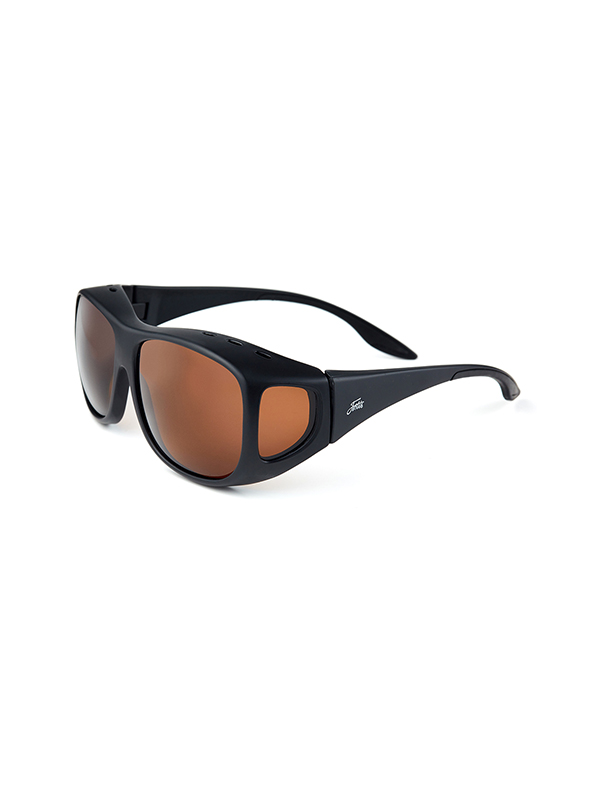 Fortis Eyewear OverWraps 247 Brown Polarised Carp Fishing Sunglasses OW001