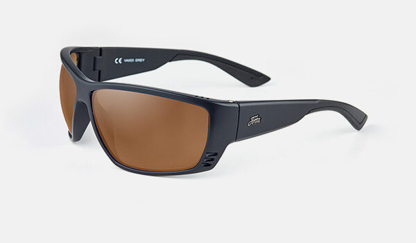 Fortis Vistas - Brown, Black polarised fishing sunglasses – side view