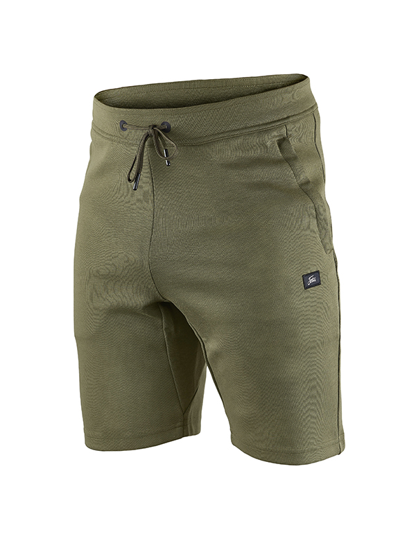 Fortis Minimal Jogger Shorts Olive – 320gsm brushed-back cotton blend fishing shorts