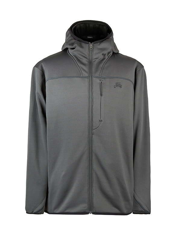 Fortis Trail Hoodie for Carp Fishing in Grey