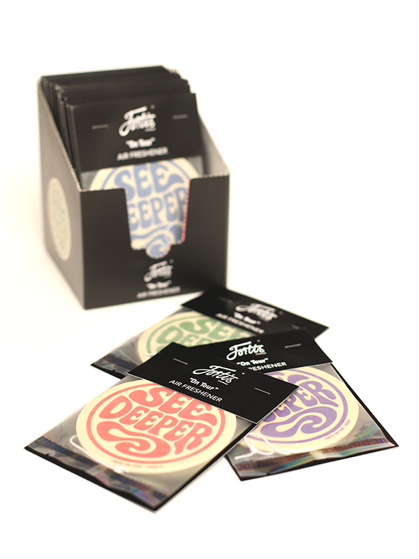 Fortis On Tour Carp Fishing Air Fresheners display box – See Deeper design
